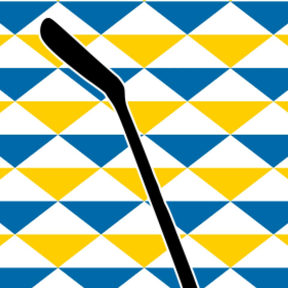 Hockey-filt med eget namn och nummer