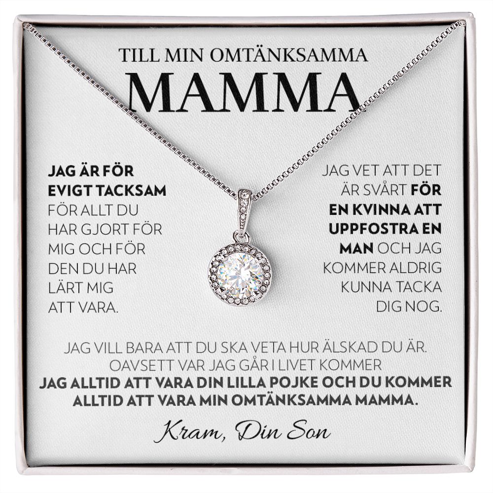 Till Min Mamma (Från Son) - Alltid (Vit) - Halsband Eternal Hope