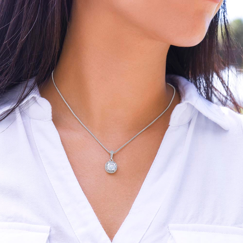 Till Min Obiologiska Syster - En Pålitlig Vän - Halsband Eternal Hope