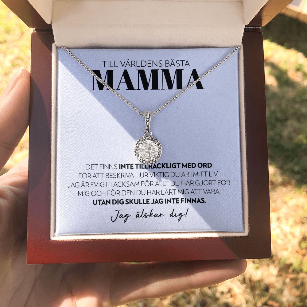 Mamma - Inte Tillräckligt Med Ord (Vitt) - Halsband Eternal Hope