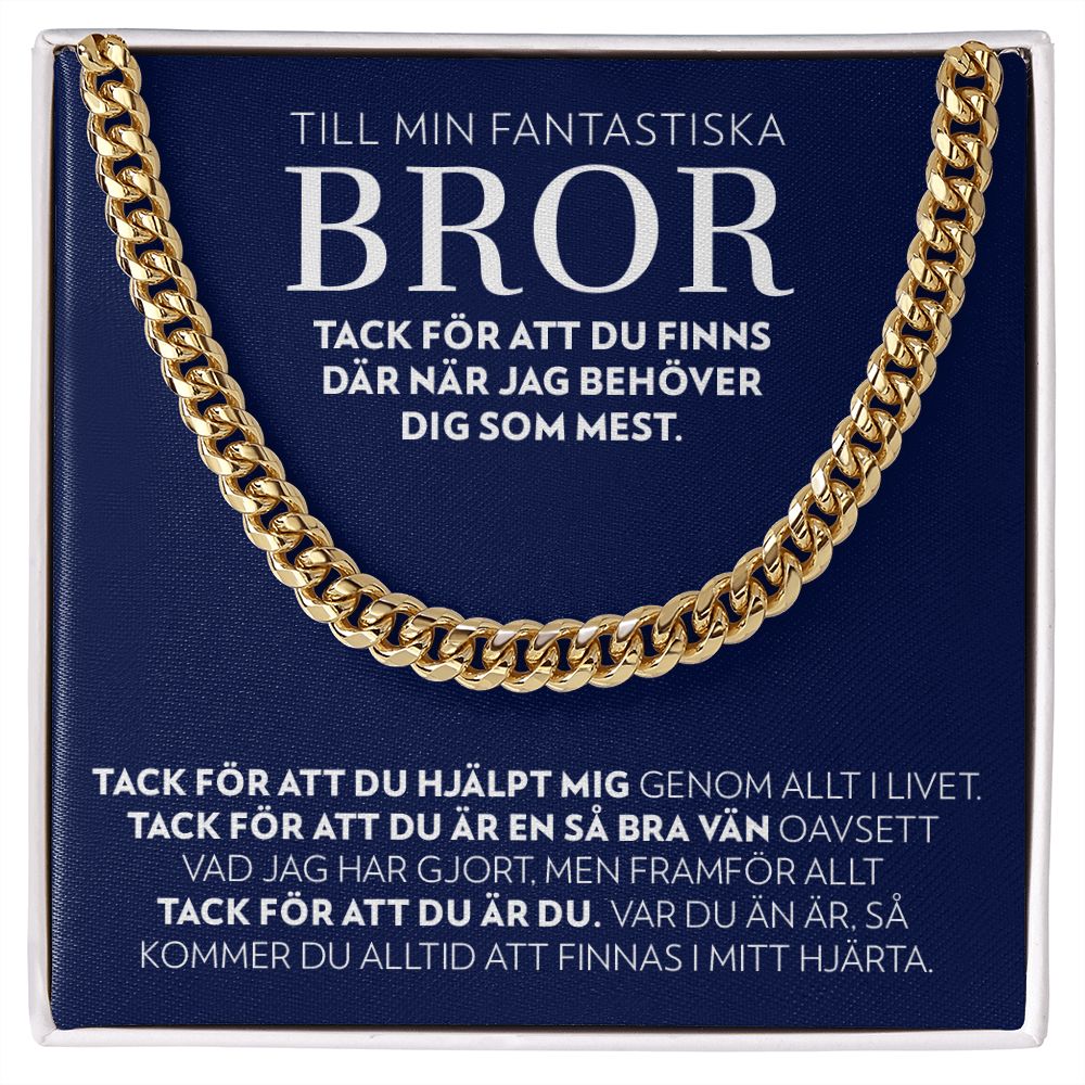 Till Min Bror - Tack - Halsband Pansarkedja