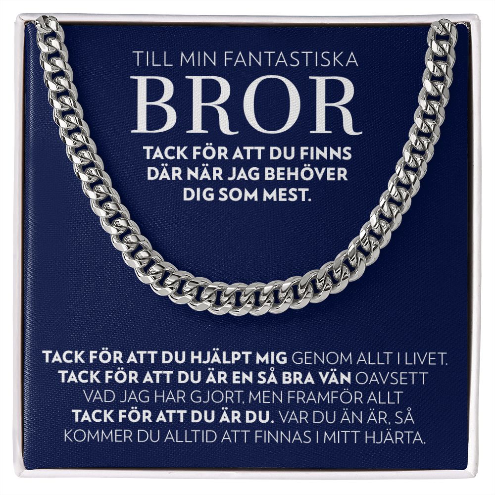 Till Min Bror - Tack - Halsband Pansarkedja
