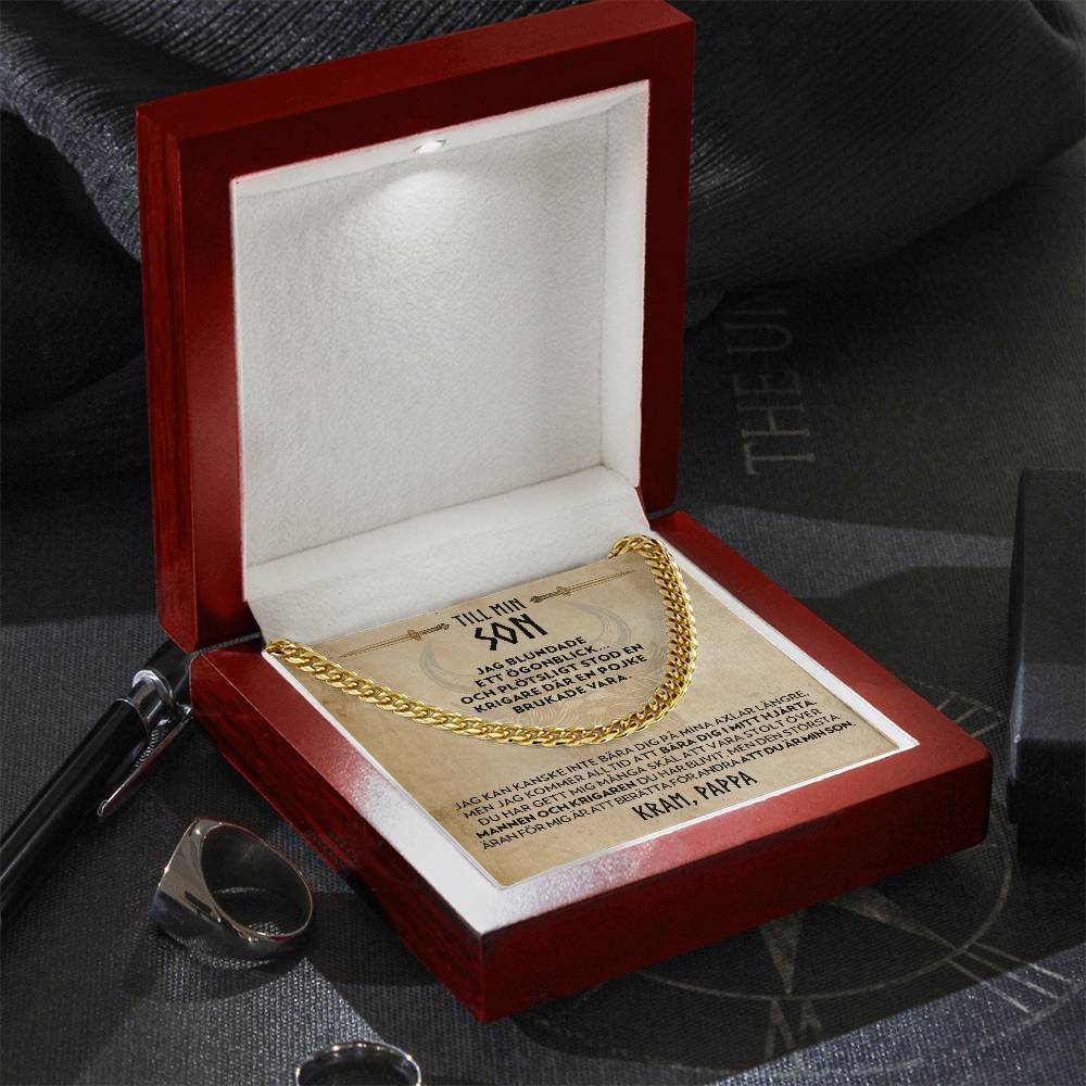 Till Min Son (från Pappa) - Där En Pojke Brukade Vara - Halsband Pansarkedja