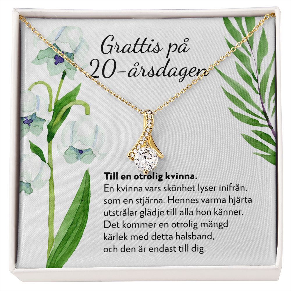 Grattis på 20-årsdagen - 20-årspresent Till Kvinna - Halsband Alluring Beauty