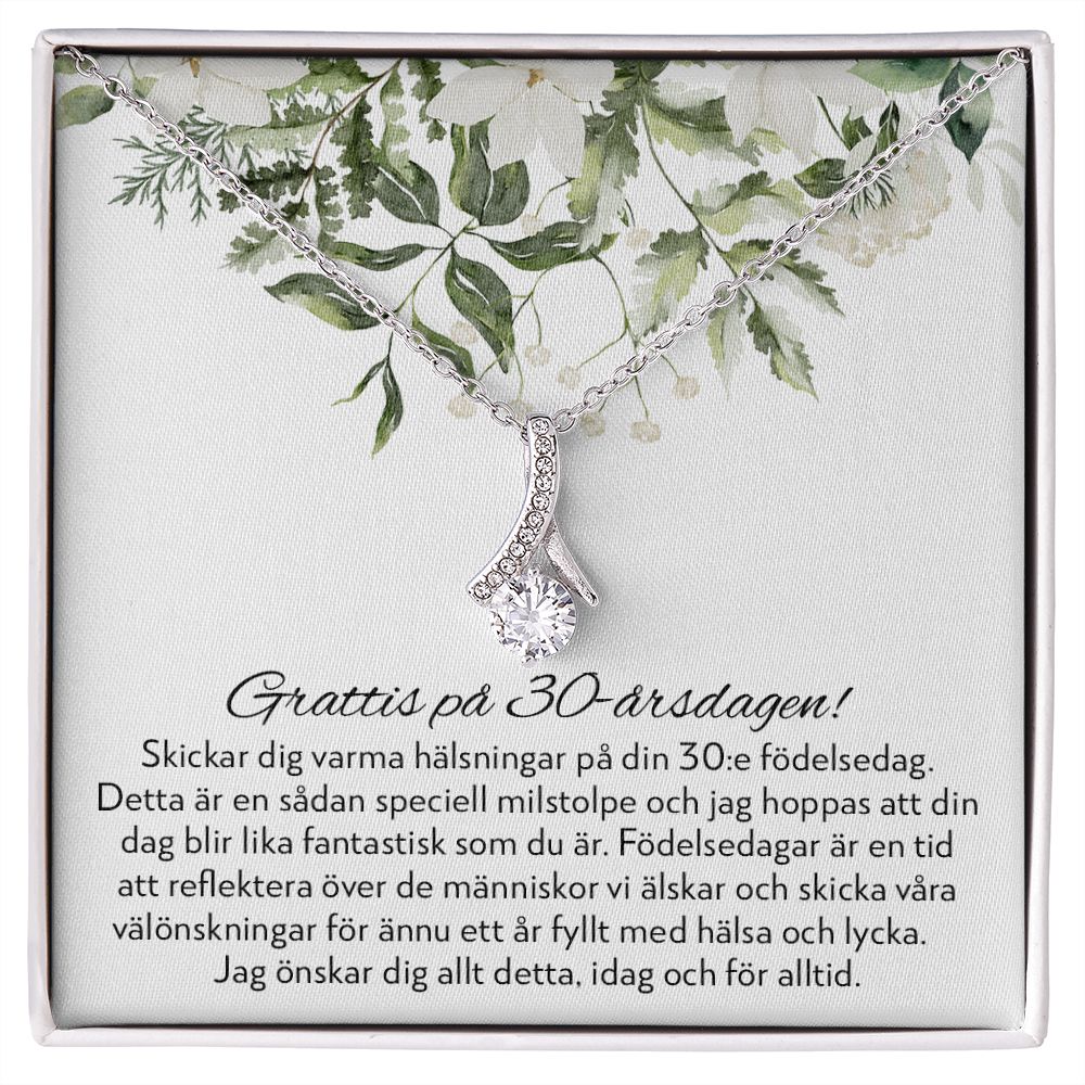 Grattis på 30-årsdagen - 30-årspresent Till Kvinna - Halsband Alluring Beauty