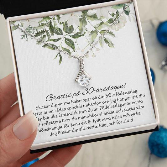 Grattis på 30-årsdagen - 30-årspresent Till Kvinna - Halsband Alluring Beauty