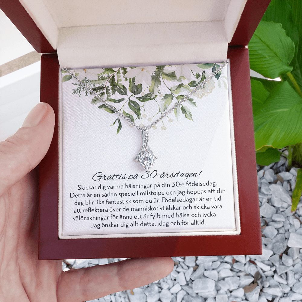 Grattis på 30-årsdagen - 30-årspresent Till Kvinna - Halsband Alluring Beauty