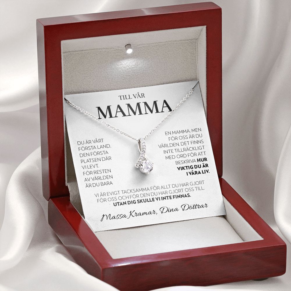 Till Min Mamma (Från Döttrar) - Första Land (Vit) - Halsband Alluring Beauty