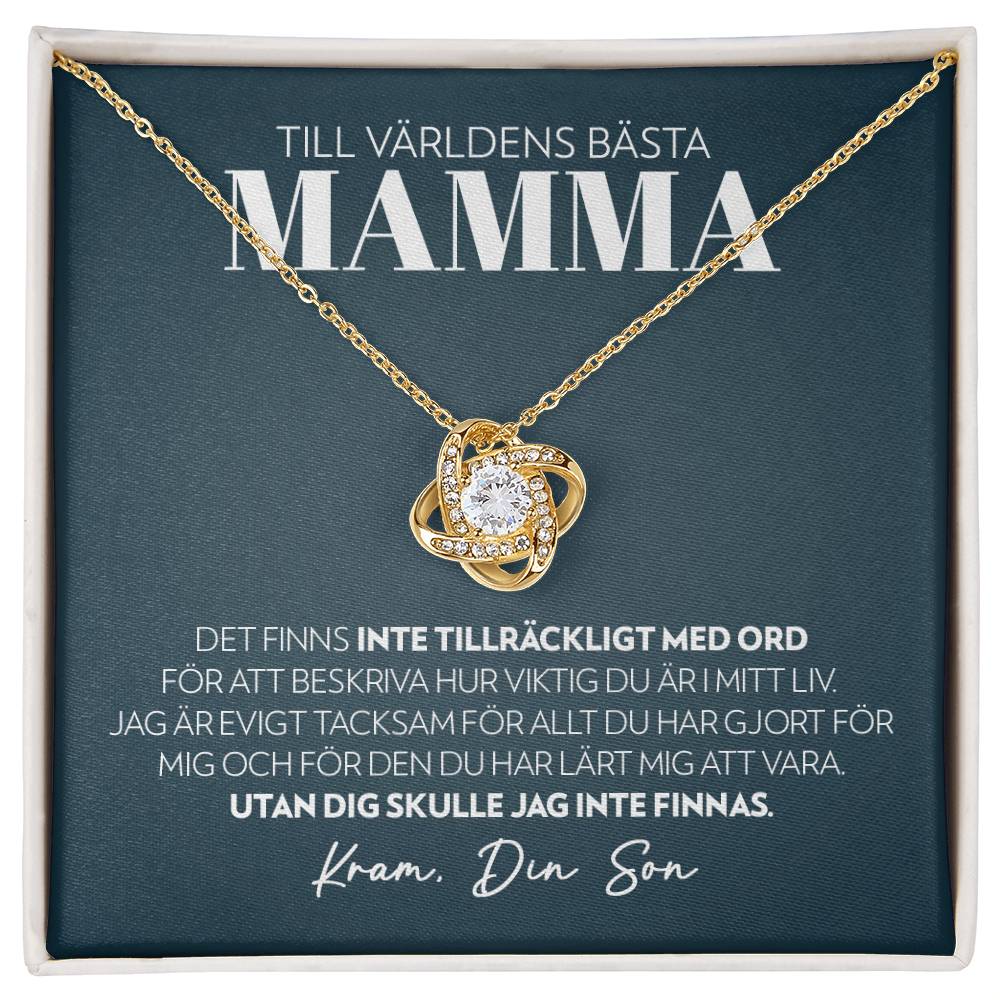 Mamma - Inte Tillräckligt Med Ord (Från Son) - Halsband Kärleksknop