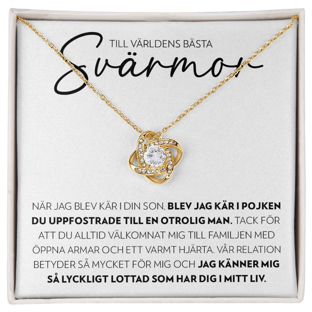 Till Världens Bästa Svärmor - Lycklig Lottad - Halsband Kärleksknop
