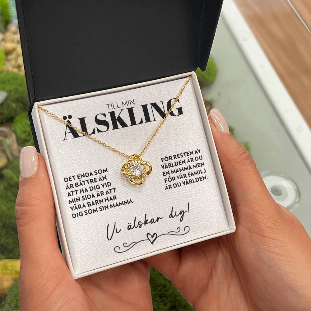 Till Min Älskling - Det Enda Som Är Bättre - Halsband Kärleksknop