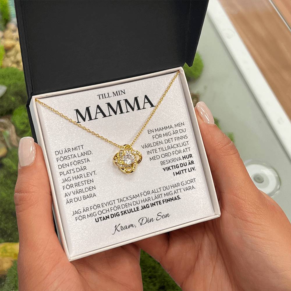 Til Min Mamma (Från Son) - Första Land - Halsband Kärleksknop