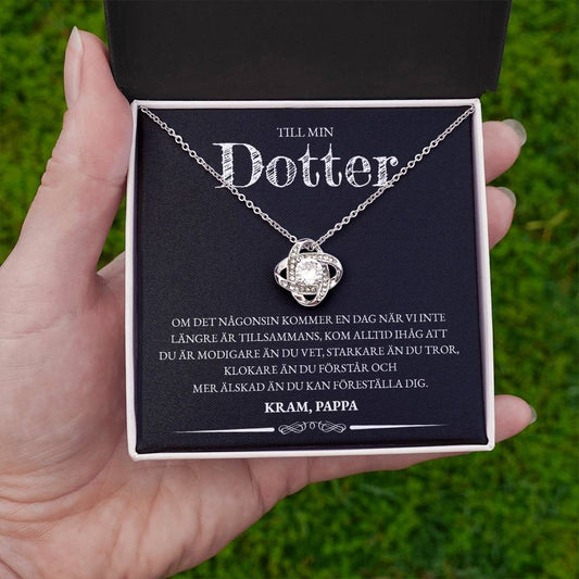 Till Min Dotter - En Dag (Från Pappa) - Halsband Kärleksknop