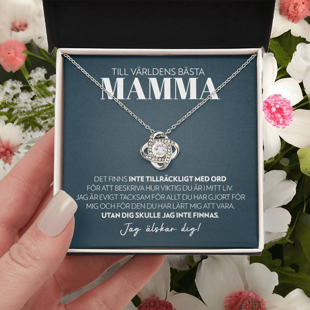 Mamma - Inte Tillräckligt Med Ord - Halsband Kärleksknop