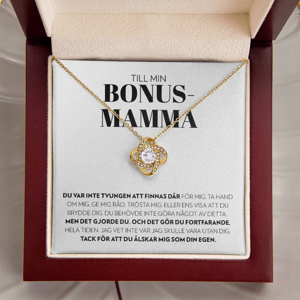 Till Min Bonusmamma - Inte Tvungen - Halsband Kärleksknop
