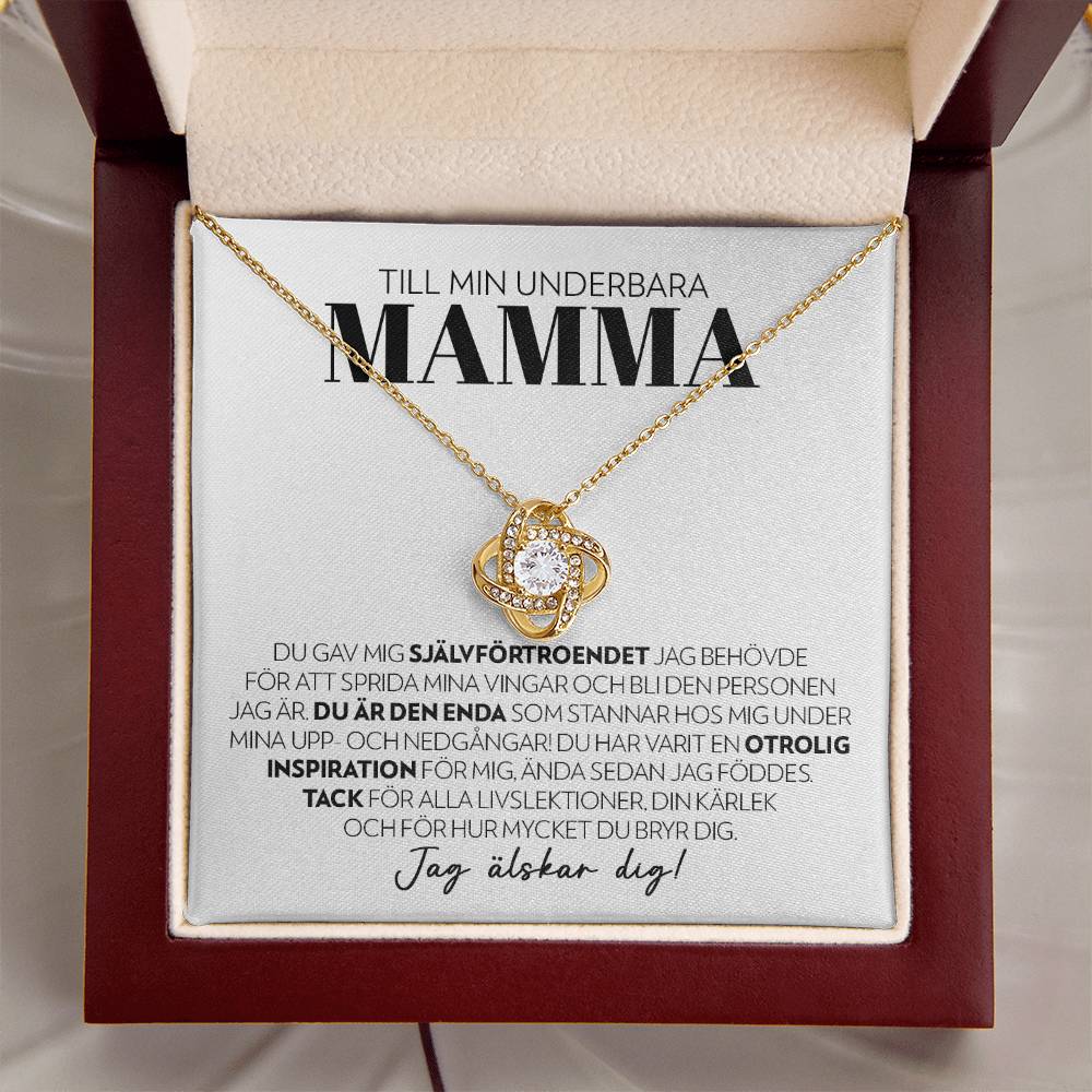 Till Min Underbara Mamma - Den Enda - Halsband Kärleksknop