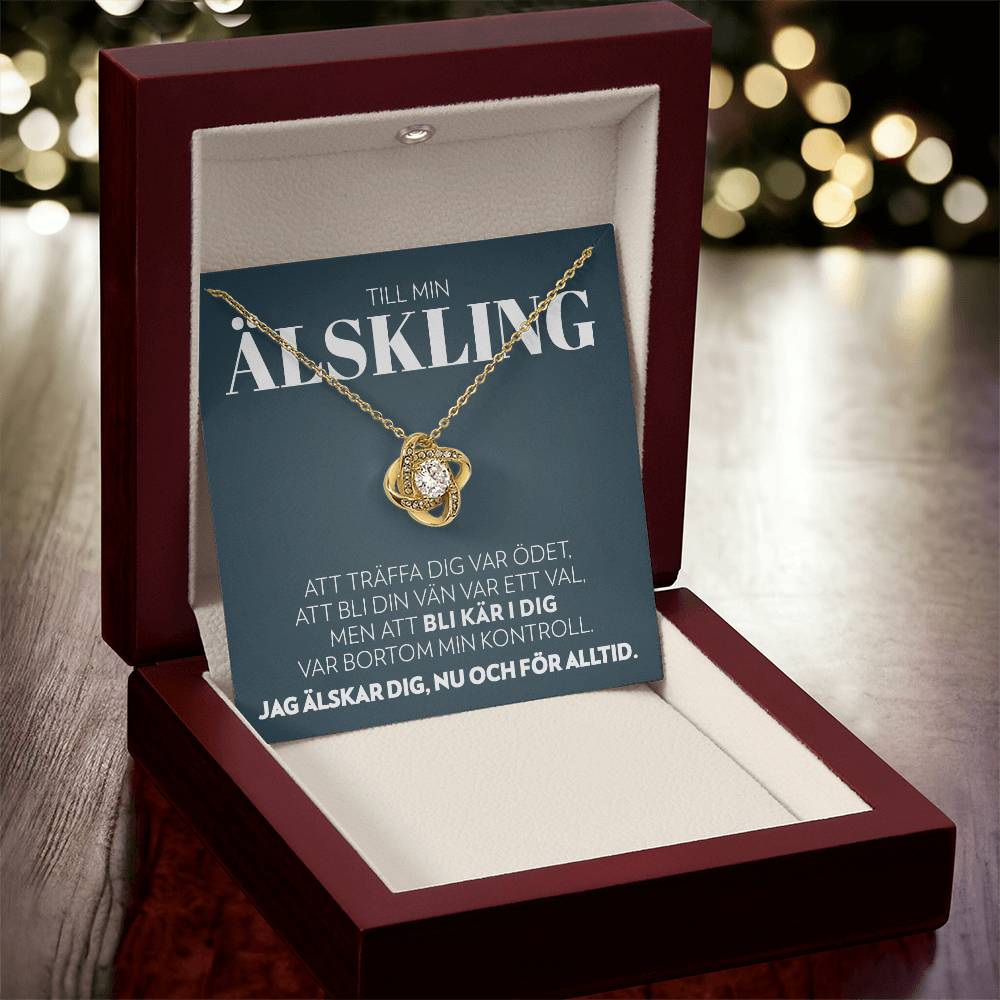 Till Min Älskling - Ödet - Halsband Kärleksknop