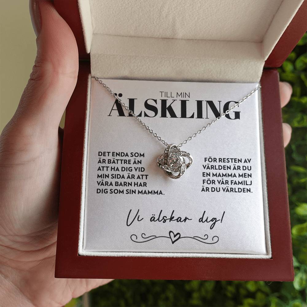 Till Min Älskling - Det Enda Som Är Bättre - Halsband Kärleksknop