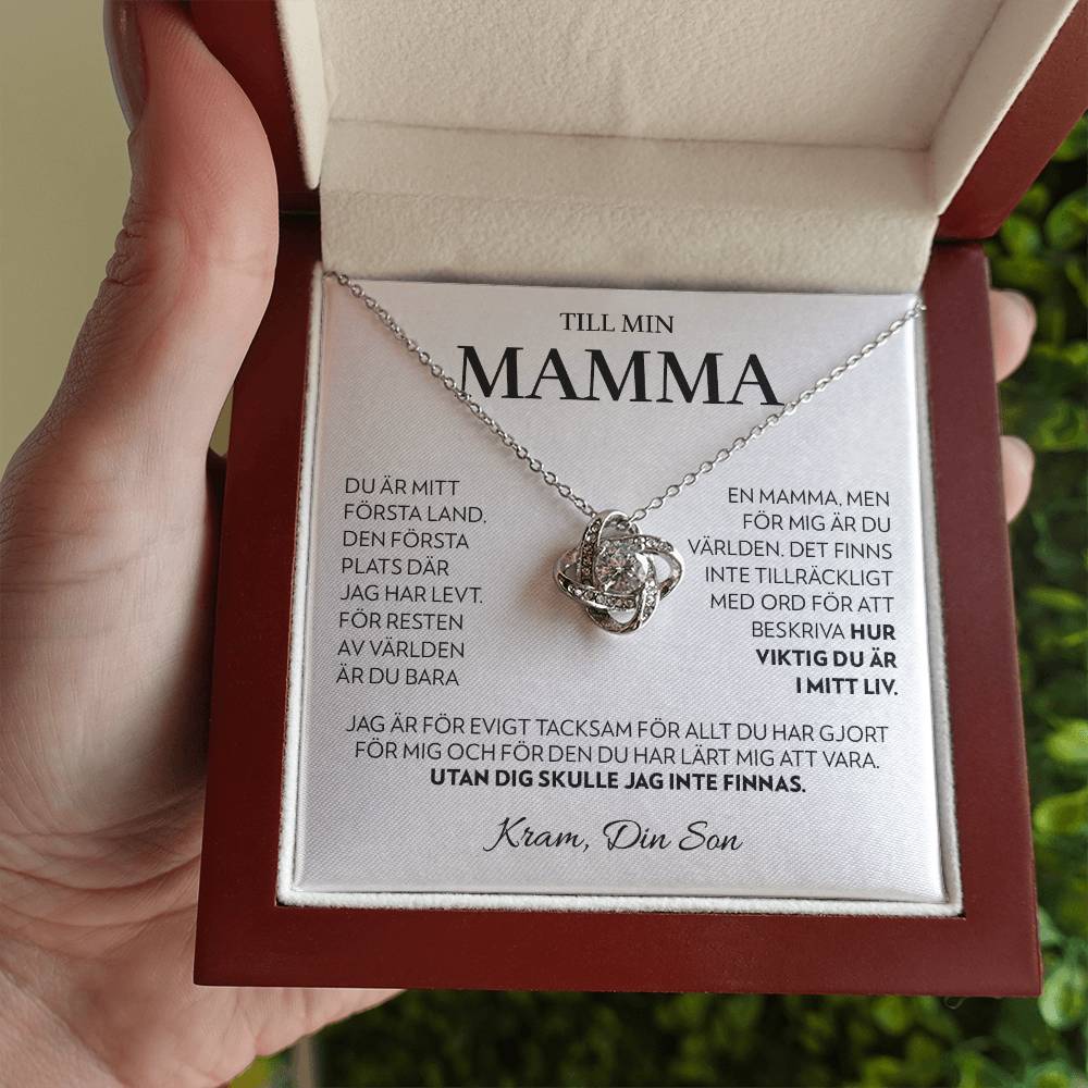 Til Min Mamma (Från Son) - Första Land - Halsband Kärleksknop