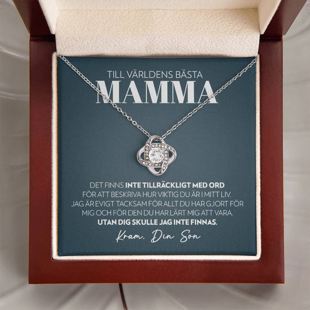 Mamma - Inte Tillräckligt Med Ord (Från Son) - Halsband Kärleksknop
