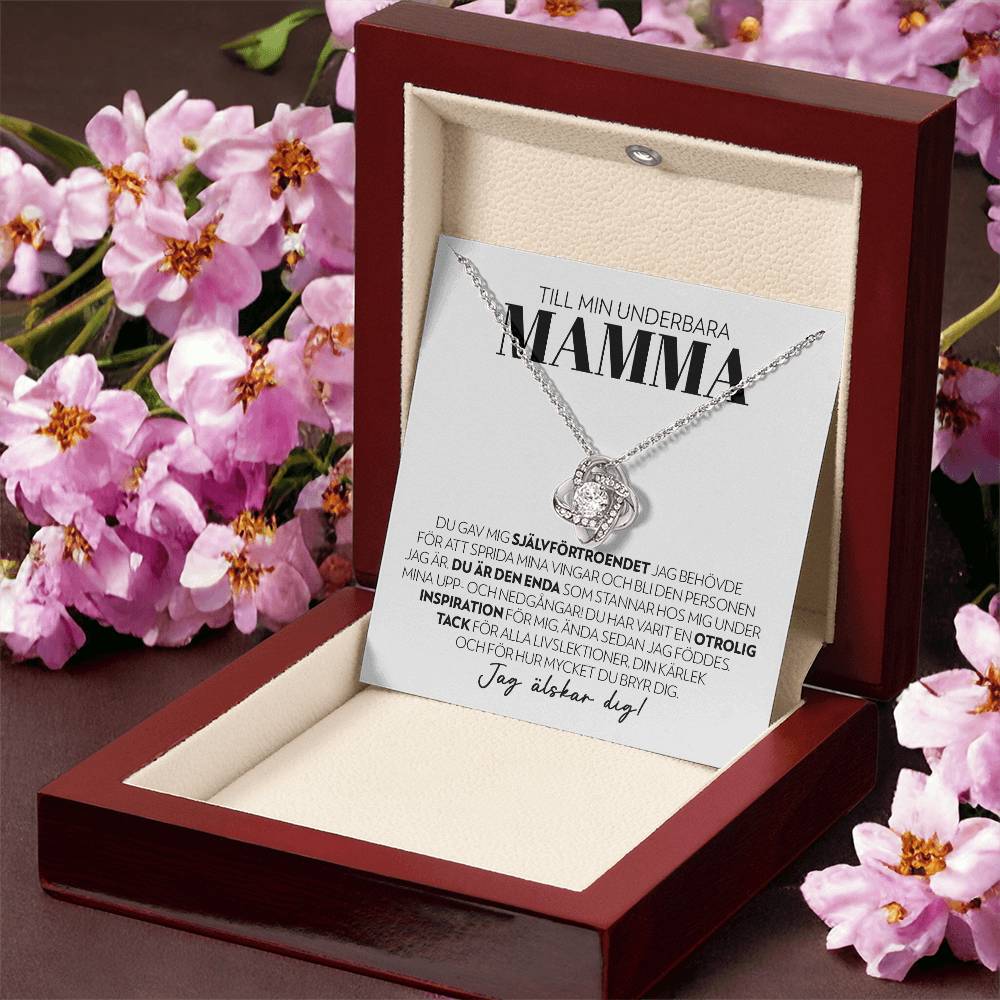 Till Min Underbara Mamma - Den Enda - Halsband Kärleksknop
