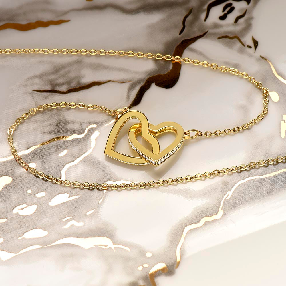 Till Min Obiologiska Syster - En Pålitlig Vän - Halsband Två Hjärtan