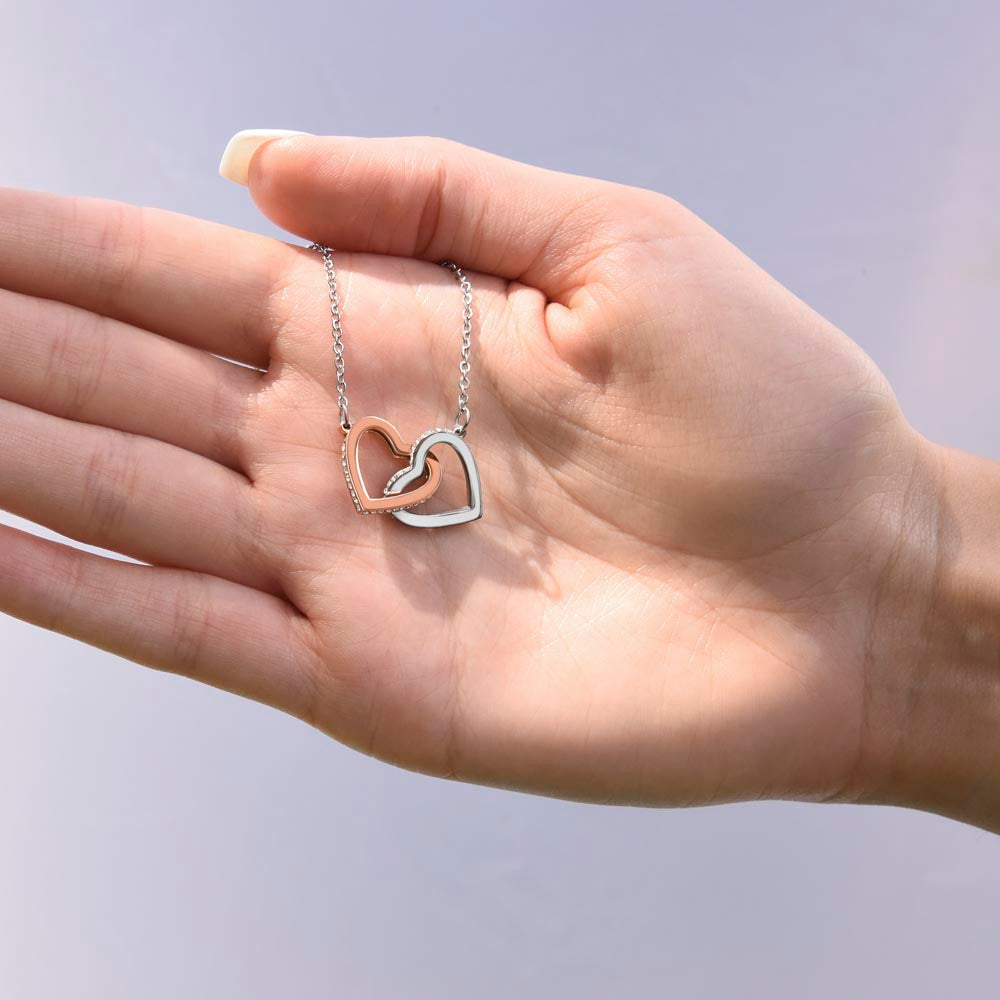 Till Min Fru - Vad Jag Lever För - Halsband Två Hjärtan