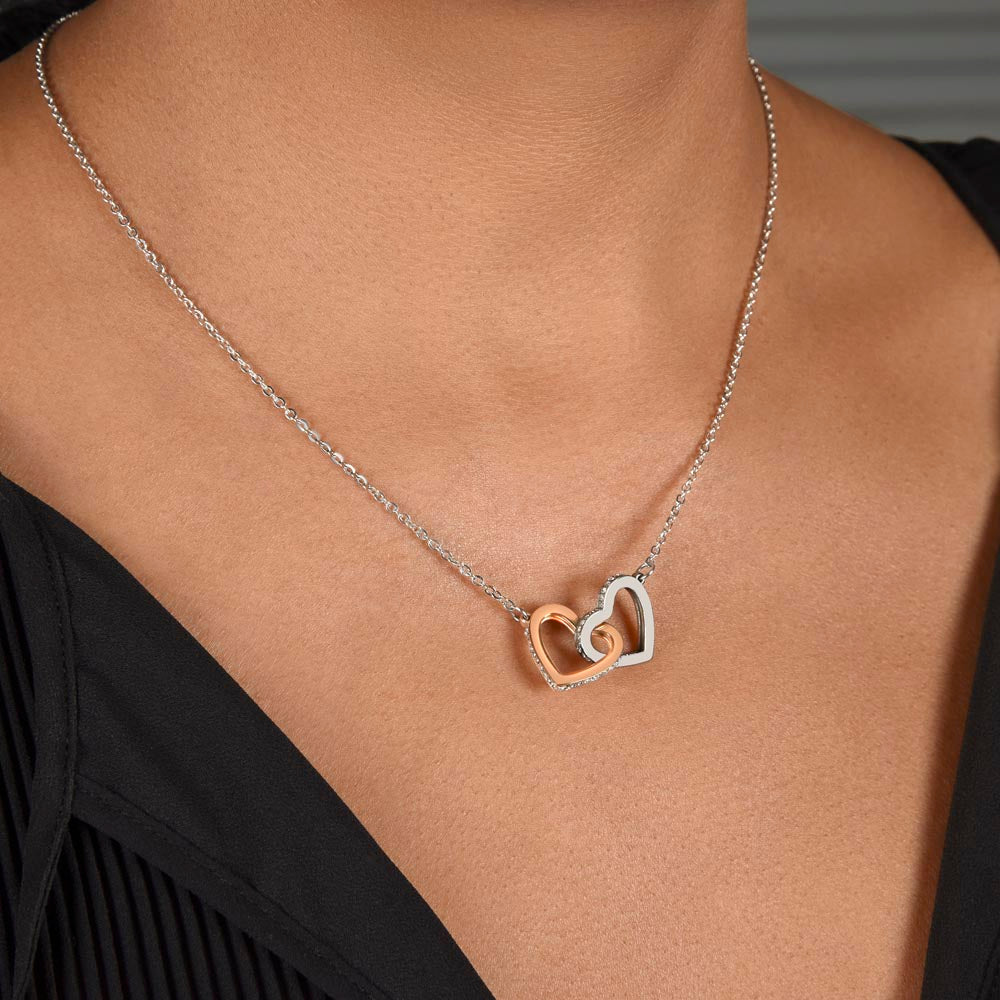 Till Min Fru - Vad Jag Lever För - Halsband Två Hjärtan