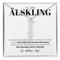 Älskling - Det Enda Som Är Bättre - Namnhalsband (Vertikalt)