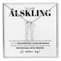 Älskling - Det Enda Som Är Bättre - Namnhalsband (Vertikalt)