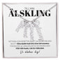 Älskling - Det Enda Som Är Bättre - Namnhalsband (Vertikalt)