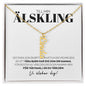 Älskling - Det Enda Som Är Bättre - Namnhalsband (Vertikalt)