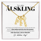 Älskling - Det Enda Som Är Bättre - Namnhalsband (Vertikalt)