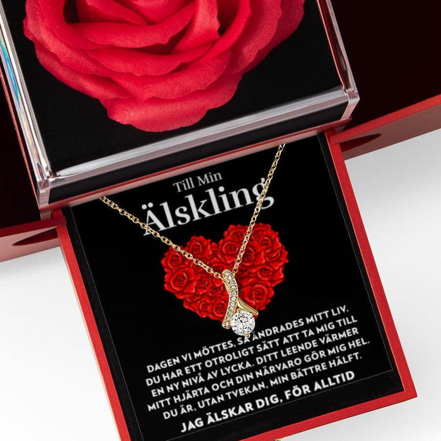 Dagen Vi Möttes - Halsband Alluring Beauty med Rosask