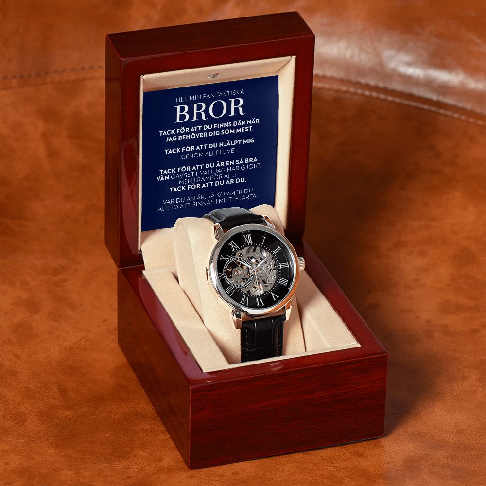 Till Min Bror - Tack - Skelettklocka