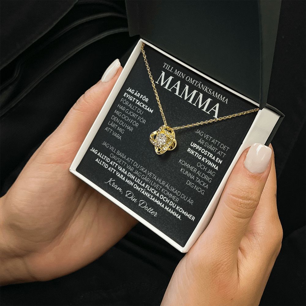 Till Min Mamma (Från Dotter) - Alltid - Halsband Kärleksknop