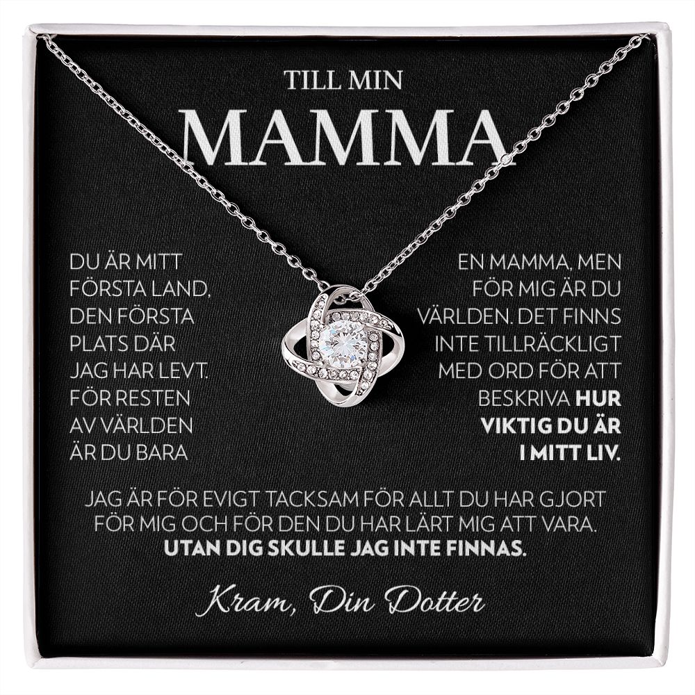 Till Min Mamma (Från Dotter) - Första Land - Halsband Kärleksknop