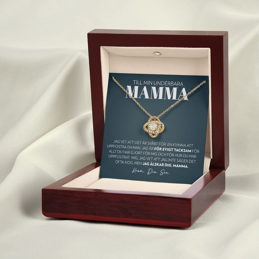 Mamma (från Son) - Evigt Tacksam - Halsband Kärleksknop