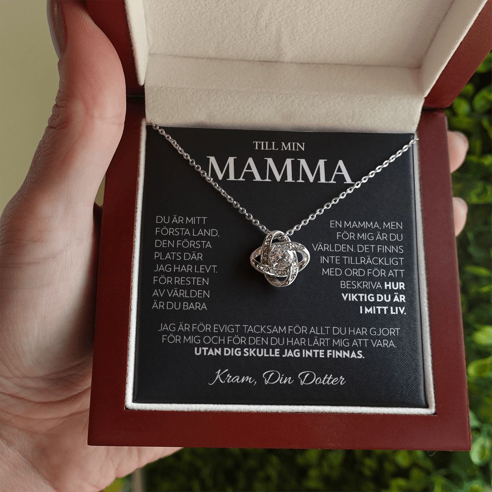 Till Min Mamma (Från Dotter) - Första Land - Halsband Kärleksknop