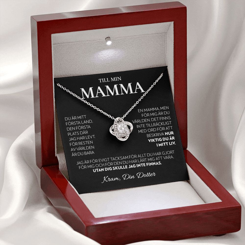 Till Min Mamma (Från Dotter) - Första Land - Halsband Kärleksknop