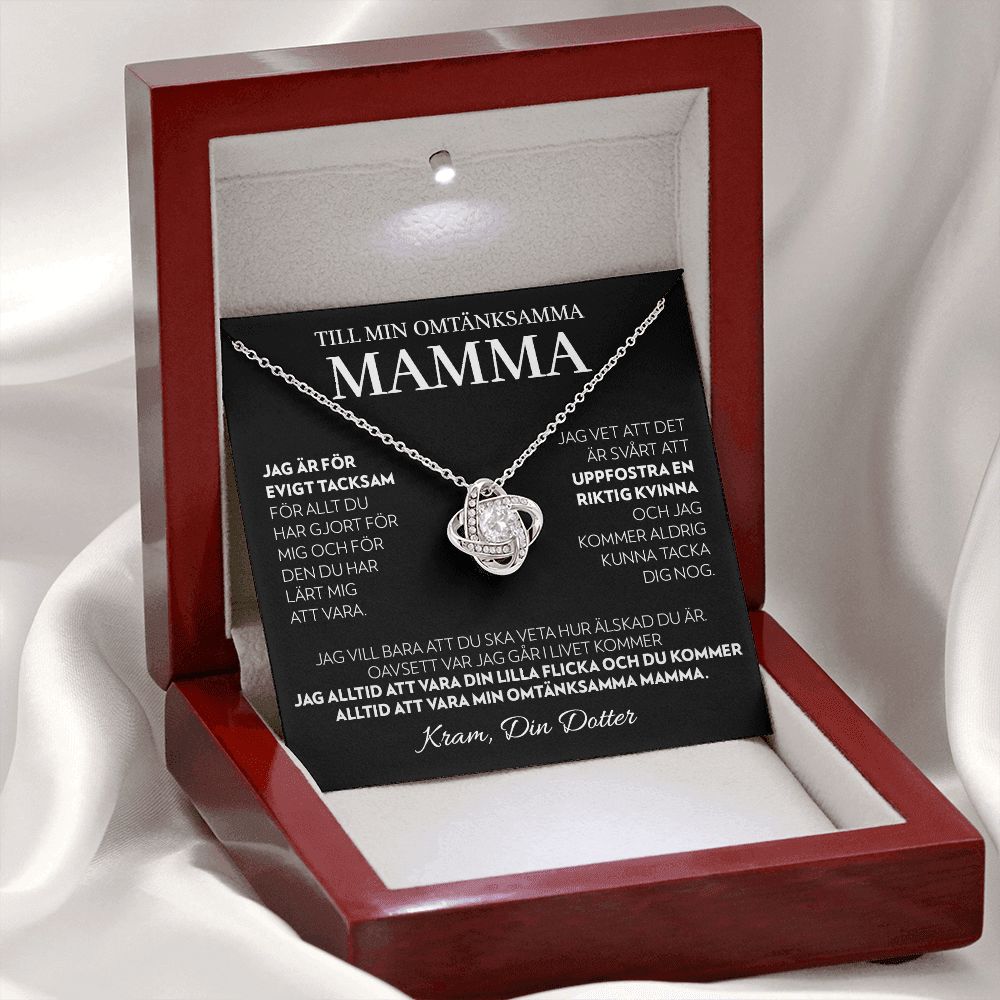 Till Min Mamma (Från Dotter) - Alltid - Halsband Kärleksknop