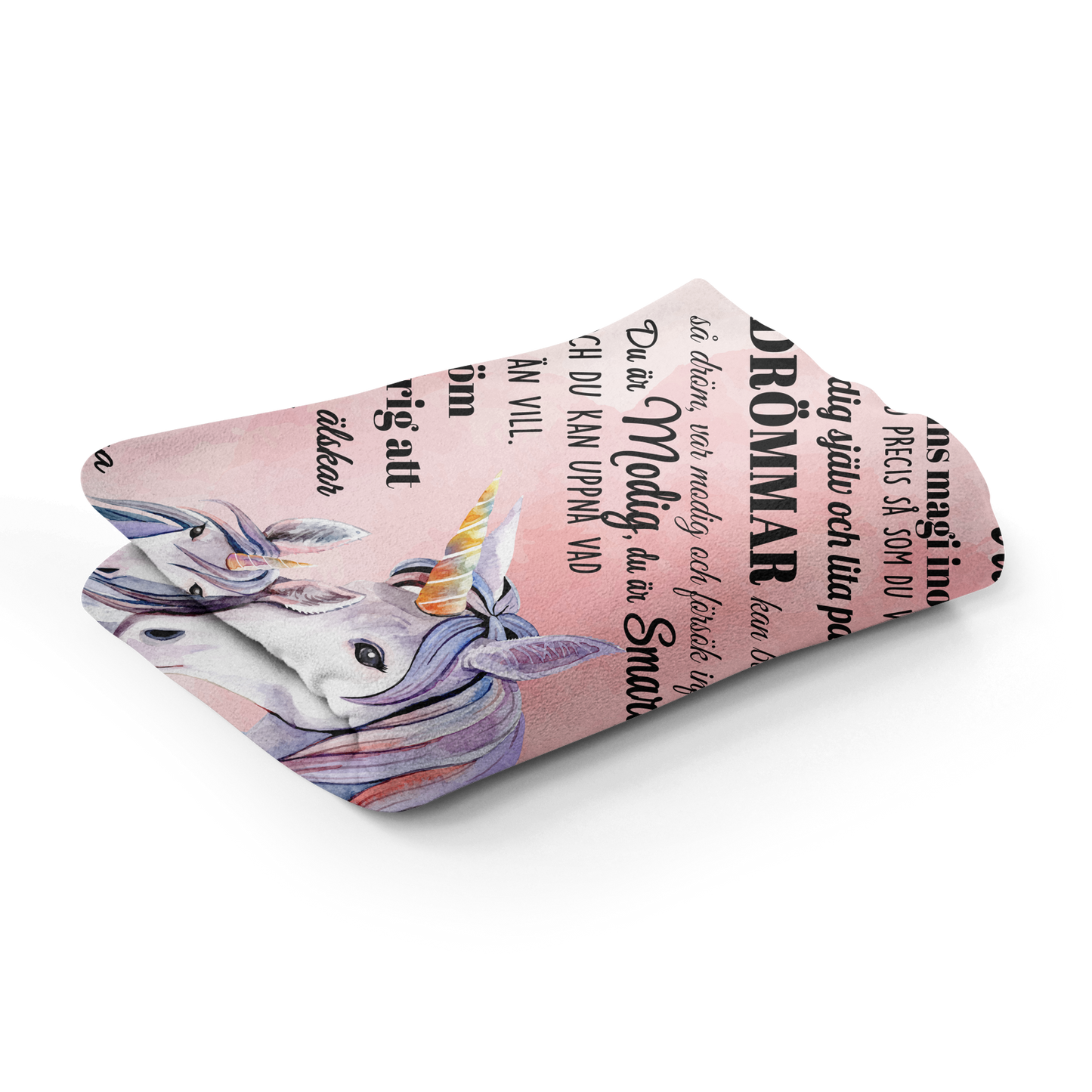 Kära Dotter - Enhörning - Filt