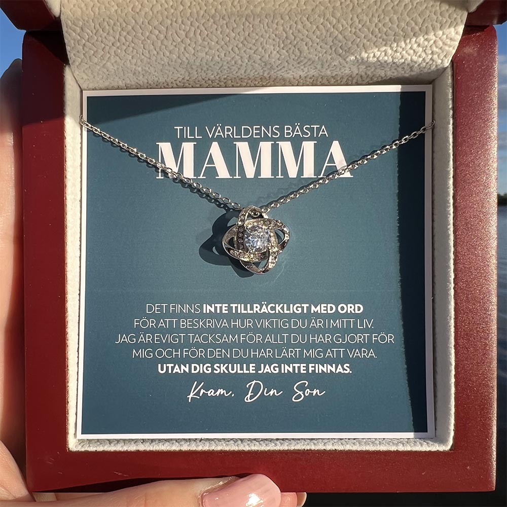 Mamma - Inte Tillräckligt Med Ord (Från Son) - Halsband Kärleksknop