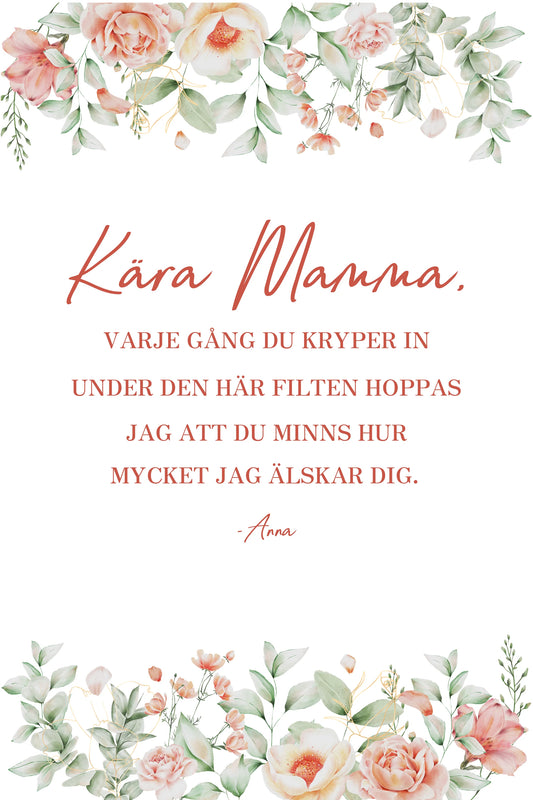 Varje Gång - Personlig Filt (Kära Mamma) - Från 1 Person