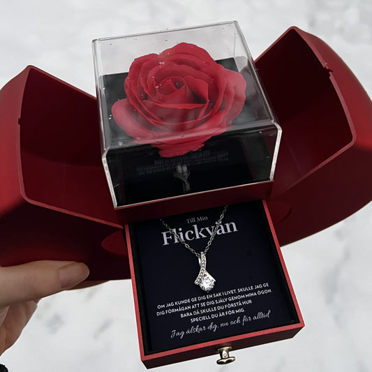Till Min Flickvän - Genom Mina Ögon - Halsband Alluring Beauty med Rosask