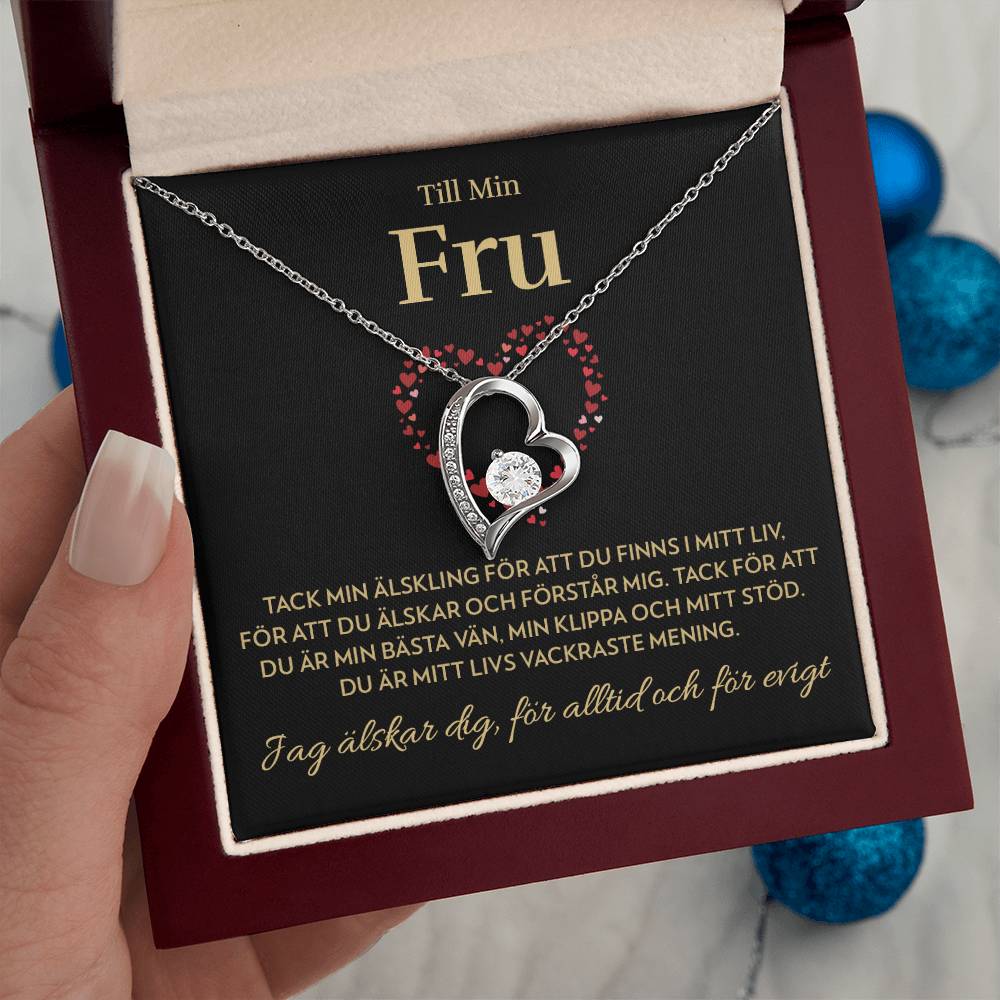 Till Min Fru - Mitt livs vackraste mening - Halsband Forever Love