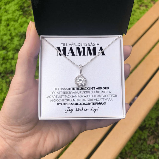 Mamma - Inte Tillräckligt Med Ord (Vitt) - Halsband Eternal Hope