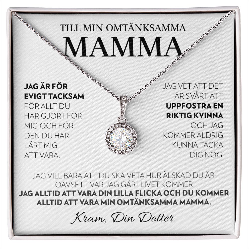 Till Min Mamma (Från Dotter) - Alltid (Vit) - Halsband Eternal Hope