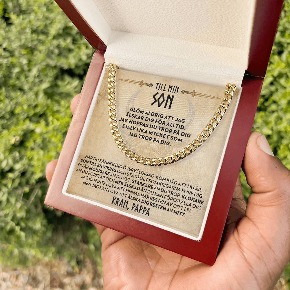 Till Min Son (från Pappa) - Son Till En Viking - Halsband Pansarkedja