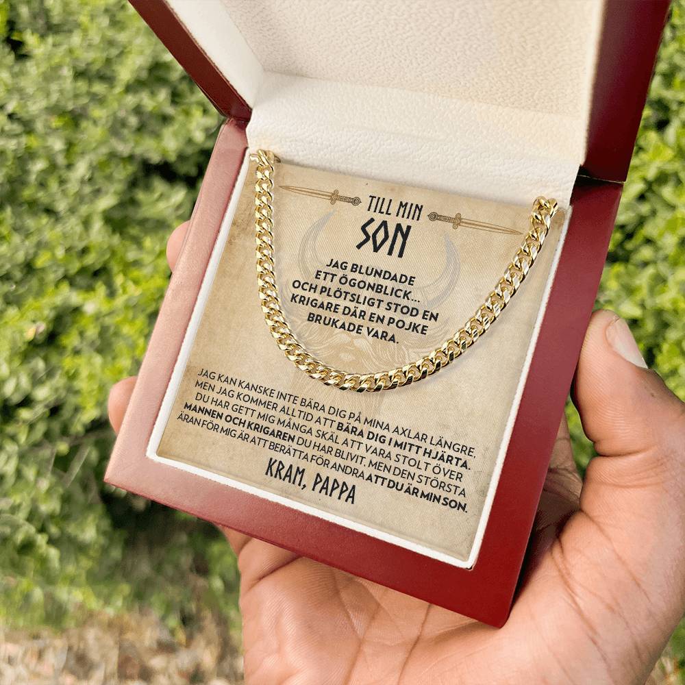 Till Min Son (från Pappa) - Där En Pojke Brukade Vara - Halsband Pansarkedja